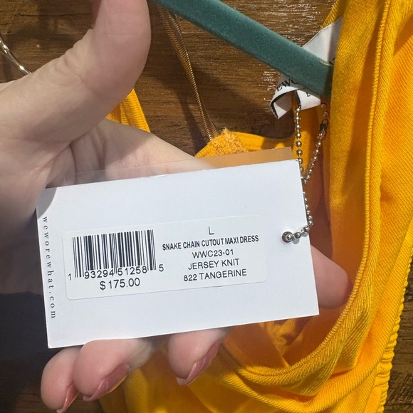 Weworewhat Snake Chain Jersey Knit
Cutout Maxi Dress - Picture 6 of 9